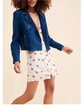 Anthropologie Pilcro Blue Jean Jacket Classic Denim Style